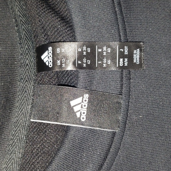 Adidas Essential Linear Graphic Logo Fleece Crewneck Pullover Sweatshir… - Picture 7 of 7